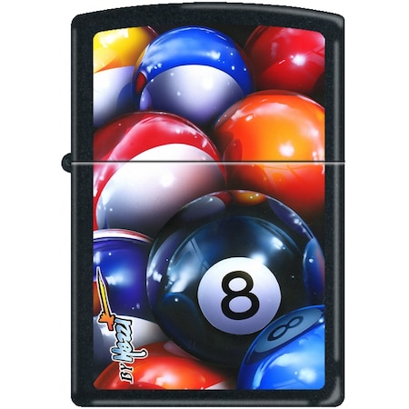 Zippo 2024 Zippo Custom Mazzi Eight Ball-218 Black Matte ZIP-218CI001280